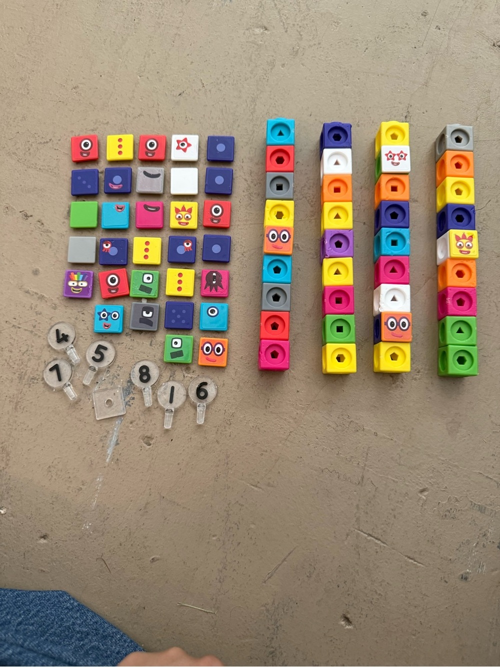 Number Blocks Interchangeable Pieces